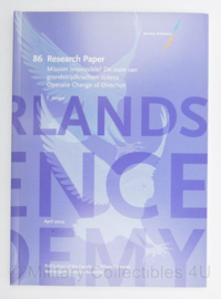 Defensie 86 Research paper Mission Impossible - Operatie Change of Direction' - T. Jansen
