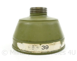 Nederlands gasmasker filter 1937 Vredestijn - 9 x 12 x 3 cm - origineel