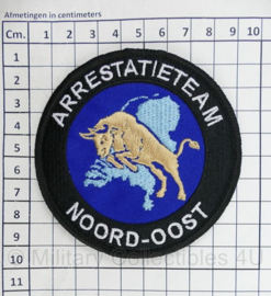 Arrestatieteam Noord-Oost embleem Full Colour met klittenband - diameter 9 cm