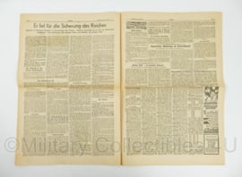 WO2 Duitse krant 8 Uhr Blatt 10 juni 1942 - 47 x 32 cm - origineel