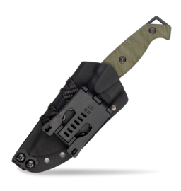 Gevechtsmes G10 'Ridge' M. Kydex schede - groen of zwart - 24½ cm lang - nieuw