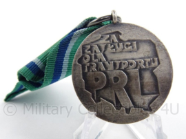 Poolse zilveren medaille - Verdiensten voor Transport voor de Poolse Volksrepubliek - 4 x 10 cm - origineel