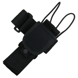 Koppel portofoon houder zwart - 100% Cordura - DP234
