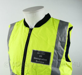 Britse UK Immigration Service Reflecterende jas met ondervest - maat XL - licht gedragen - origineel