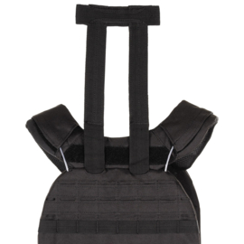 Tactical MOLLE Plate carrier vest, "Laser MOLLE" BLACK