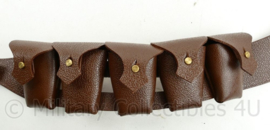British / Australian WW1 Ammo Bandoleer - bruin leder