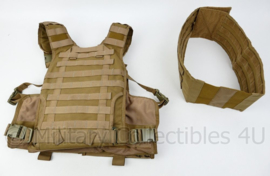 Defensie Profile Equipment Coyote plate carrier inclusief Molle belt  - origineel