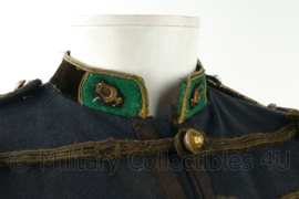 Franse dolman met kepie, giberne en foto van Caporal musicien van École d'Artillerie de La Fère - maat Medium - gedragen - origineel