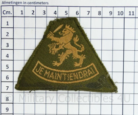 KL DT arm embleem Je Maintiendrai - 9,5 x 7 cm - origneel