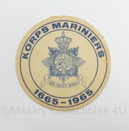 KMARNS Korps Mariniers 1665 - 1965 bierviltje Heineken - diameter 11 cm - origineel