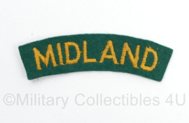 Canadese leger Midland shoulder title - 8,5 x 3 cm - origineel