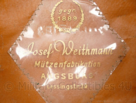 WO2 Duitse schirmmutze für einen Heeresgeistlichen der Wehrmacht  - maker Josef Weithmann - maat 58  - zeldzaam - topkwaliteit replica met originele insignes