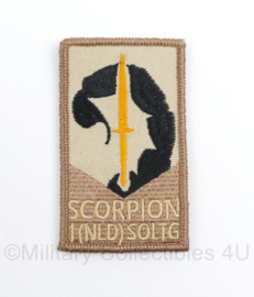 KCT Korps Commandotroepen Scorpion 1 NLD SOLTG Special Operations Land Task Group embleem - gouden dolk voor 3 uitzendingen - met klittenband - 9 x 5 cm