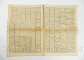 WO2 Duitse krant Tageszeitung nr. 195 21/22 augustus 1943 - 47 x 32 cm - origineel
