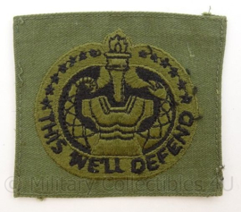 US Army BDU borst embleem Drill Instructor This we'll Defend - afmeting 8,5 x 7,5 cm - origineel