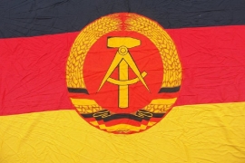 DDR Vlag Banner katoen groot - 2.32 x 2 meter - origineel
