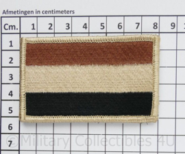 NL Vlag stof DESERT  - met klittenband -afmeting 8 x 5 cm.