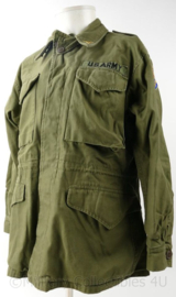 WO2 US M1943 field jacket 2nd Lieutenant Medical Department - maat 38R - replica