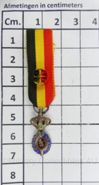 Belgisch ereteken voor de arbeid  mini - 6,5 x 1,5 cm - origineel