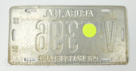 V-396 vintage nummerbord Aruba One Happy Island 1986 - 31 x 15½ cm - origineel