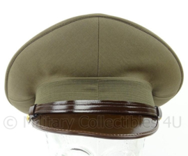 Italiaanse officiers visor cap - ongebruikt in de originele doos! - groen - maat 61 of 62 cm - origineel