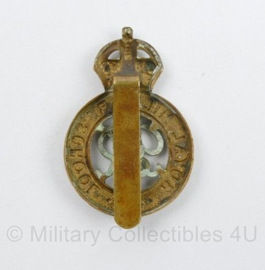 WO2 Britse The Royal Military School cap badge - King's crown - 5 x 3 cm - origineel