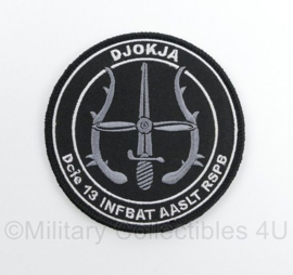 Defensie Djokja Dcie 13 INFBAT AASLT RSPB 13e InfanterieBataljon luchtmobiel Regiment Stoottroepen Prins Bernhard embleem - met klittenband - diameter 9 cm