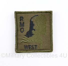 KL Nederlandse leger RMC West Regionaal Militair Commandant West borstembleem - met klittenband - 5 x 5 cm - origineel