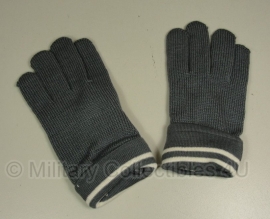 WO2 Duits model handschoenen - grijs wol - maat XL - witte streep