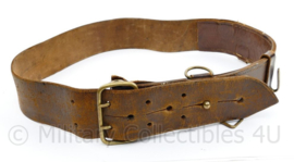 Nederlandse tot 1940 Sam Brown belt bruin leer - 110 x 5,5 cm - origineel