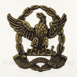 WW2 Italian Distintivo 1° Battaglione Volontari Italiani "Ettore Muti" Badge in geschenk- of displaydoosje