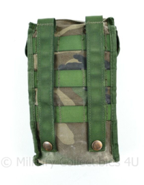 Korps Mariniers MOLLE opbouwtas veldfles snelsluitgesp Forest camo - 22 x 13 x 7 cm - origineel