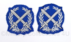 Korps Rijkspolitie Brigadier mouw rangen, per paar  - 7 x 7,5 cm -  origineel