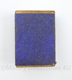 WO2 Duits luciferdoosje van echt hout - Waffen SS Legioen Vlaanderen - 6 x 4 cm