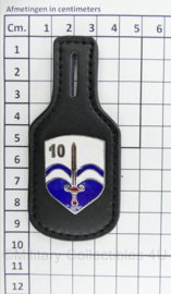 Defensie 10 Natresbataljon borsthanger - 9,5 x 4 cm - origineel