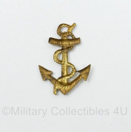 KMARNS Korps Mariniers anker goudkleurig (zonder pinnen) - 3,5 x 2,5 cm - origineel