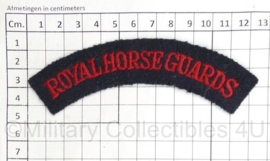 Britse leger Royal Horse Guards shoulder title - 12,5 x 4 cm - origineel