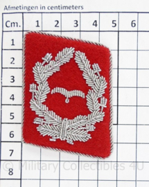 Luftwaffe kraagspiegels  Flak officier (rood)  - Major tm. Oberst