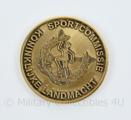LO sport Coin in doosje open Militair kampioenschap volleybal 2018 -12x8,5x1,5 cm - origineel