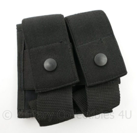 Zwarte MOLLE koppeltas - 12½ x 12 x 3 cm - licht gebruikt - origineel