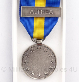 KL ESDP Althea The Common Security and Defence Policy Service Medal ALTHEA in origineel doosje - "pro pace unum" - origineel