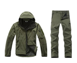 Tactical softshell jacket & Trouser set - Green - maat M t/m XXL - nieuw gemaakt