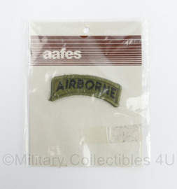 US Army Airborne tab groen - merk Aafes - nieuw in verpakking - origineel