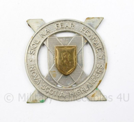 WO2 Nova Scotia Highlanders Army cap badge - mist pinnen - 6 x 5,5 cm -  origineel