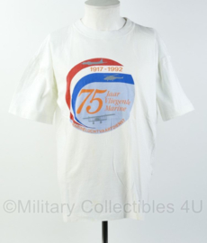 Nederlandse Marineluchtvaartdienst 75 jaar Vliegende Marine 1917-1992 shirt - gedragen - maat XXL - origineel