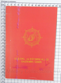 Turkse leger notitieboek Uls.Okl. ve EGT. MRK.K.Ligi. Gaziemir/Izmir- 15 x 22 cm - origineel