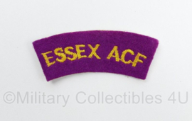 Britse leger Essex ACF Essex Army Cadet Force shoulder title - 8 x 3 cm - origineel