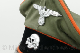 Waffen SS officiers schirmmütze gabardine - semi crusher - polizei - maat 57 tm. 59