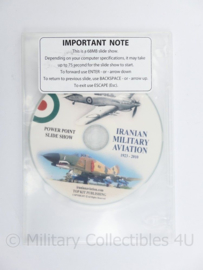 DVD Iranian Military Aviation  1923-2010 - power point slide show - 19,5 x 13 x 0,5 cm-origineel