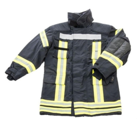BW Brandweerjas Donkerblauw met gele reflectie - maat 58 - origineel